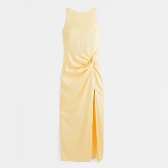 Abercrombie & Fitch Dresses & Skirts - Abercrombie & Fitch Draped Skirt Maxi Dress, Yellow, XS Petite